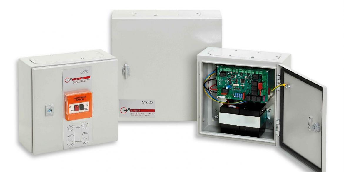C-SV Smoke ventilation control panels, teleflex, amerflex, rookventilatiesysteem, raamopener, raambediening